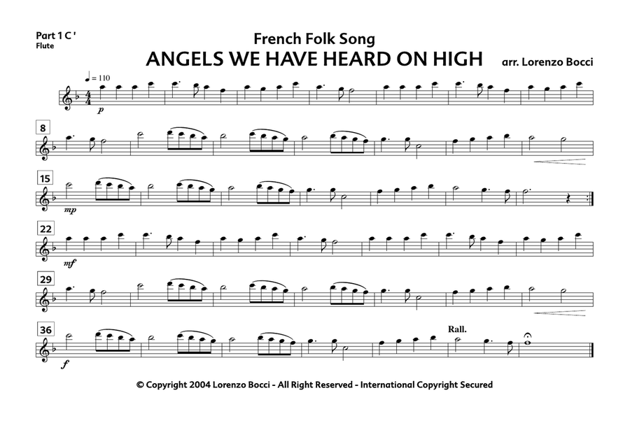 Angels We Have Heard on High Concert Band scores gallery preview page 5