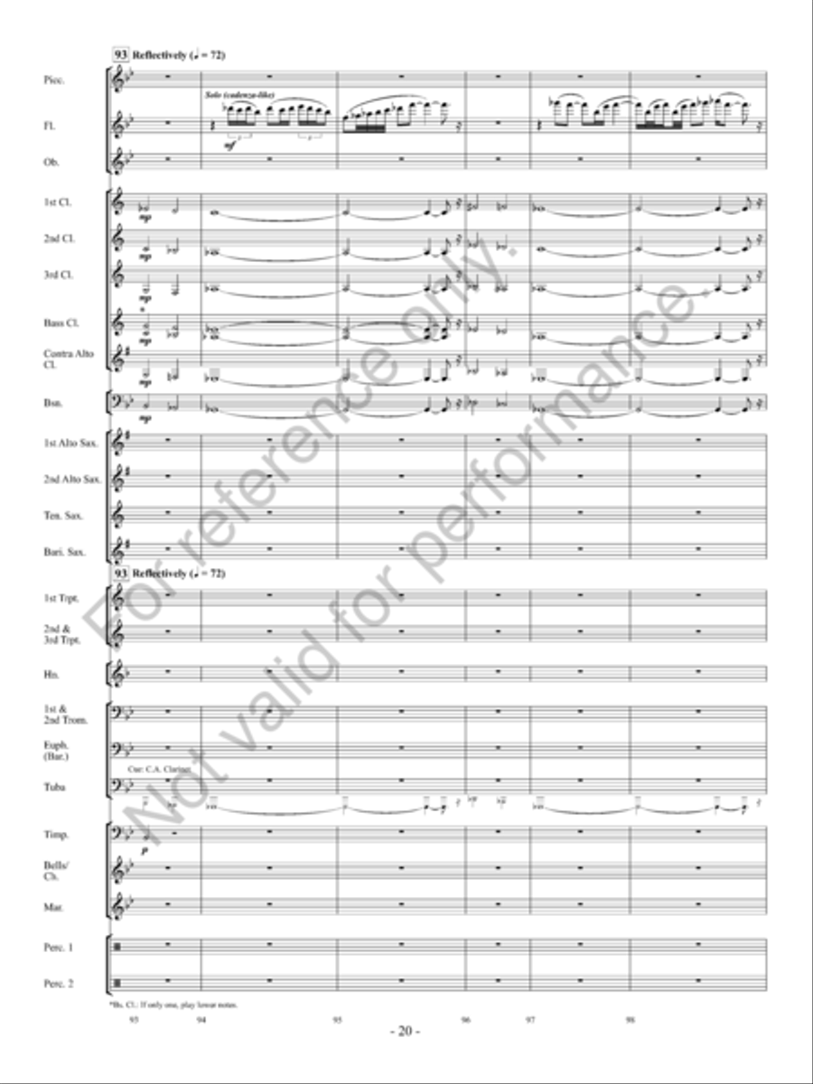 Into The Sunset Concert Band scores gallery preview page 21