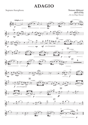 Albinoni's Adagio for Soprano Saxophone and Piano