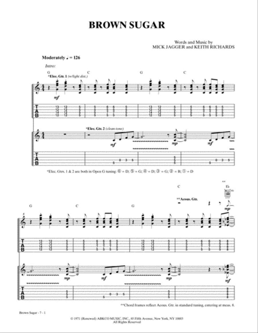Ultimate Easy Guitar Play-Along -- The Rolling Stones Guitar Tablature scores gallery preview page 2
