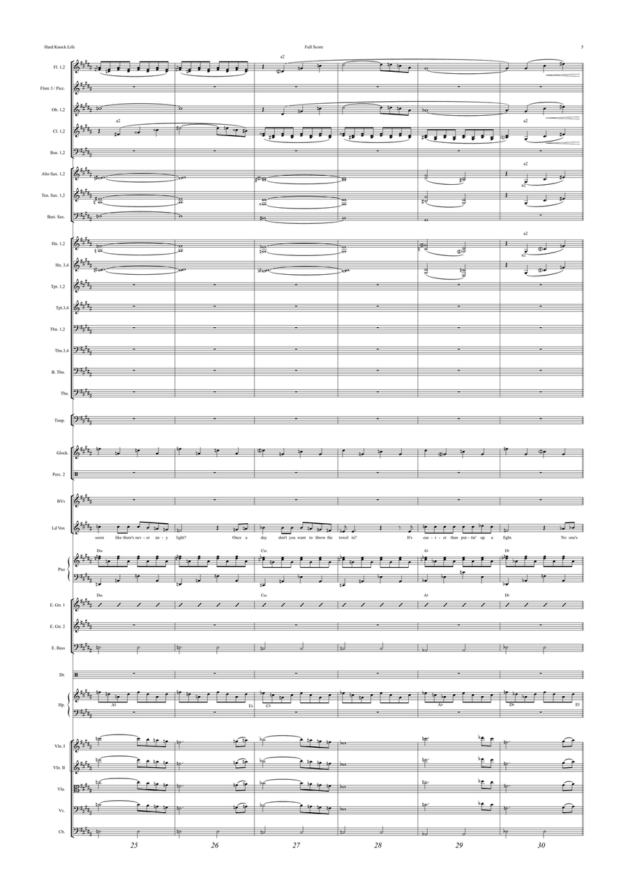 It's The Hard-Knock Life Full Orchestra scores gallery preview page 5