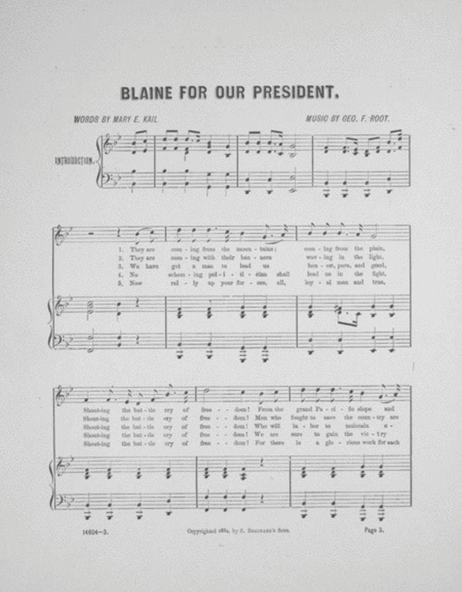 Blaine & Logan Republican Campaign Songs