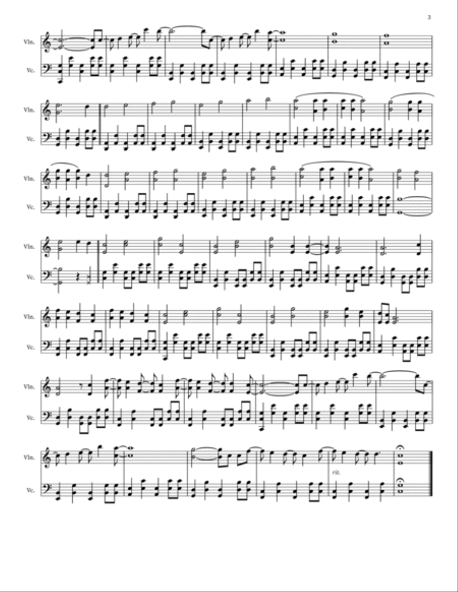 Count On Me String Duet scores gallery preview page 3