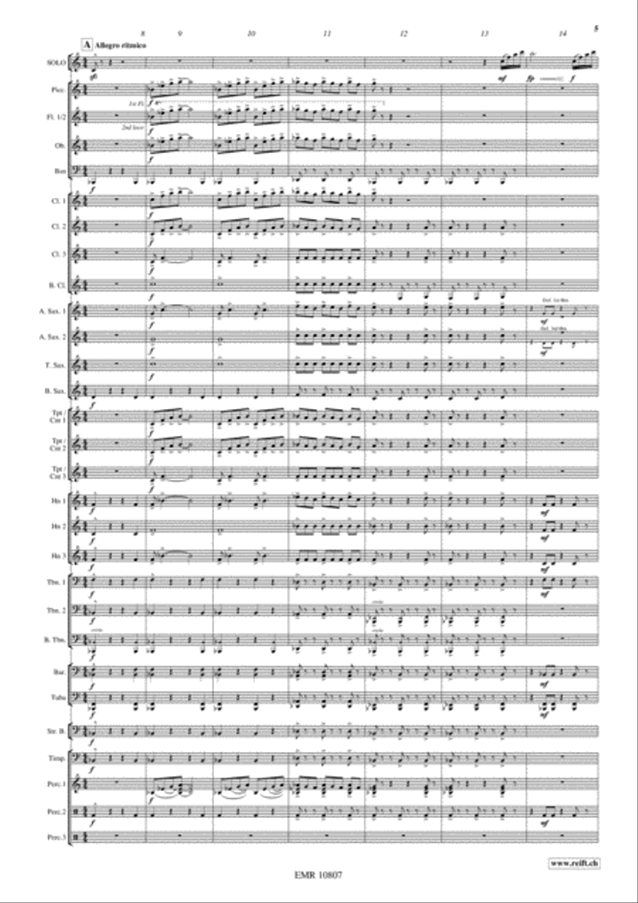 Saltatio Diabolica Saltatio Diabolica Concert Band scores gallery preview page 6