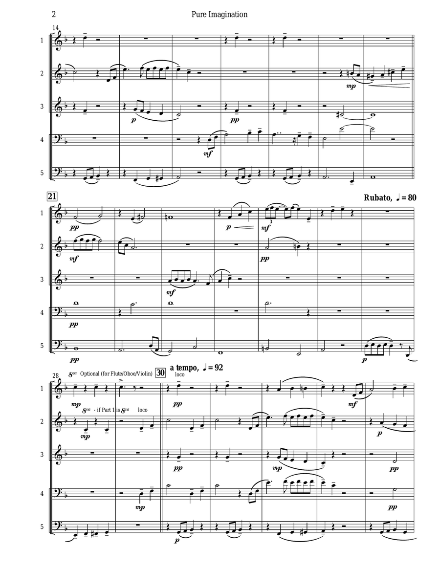 Pure Imagination Small Ensemble scores gallery preview page 3