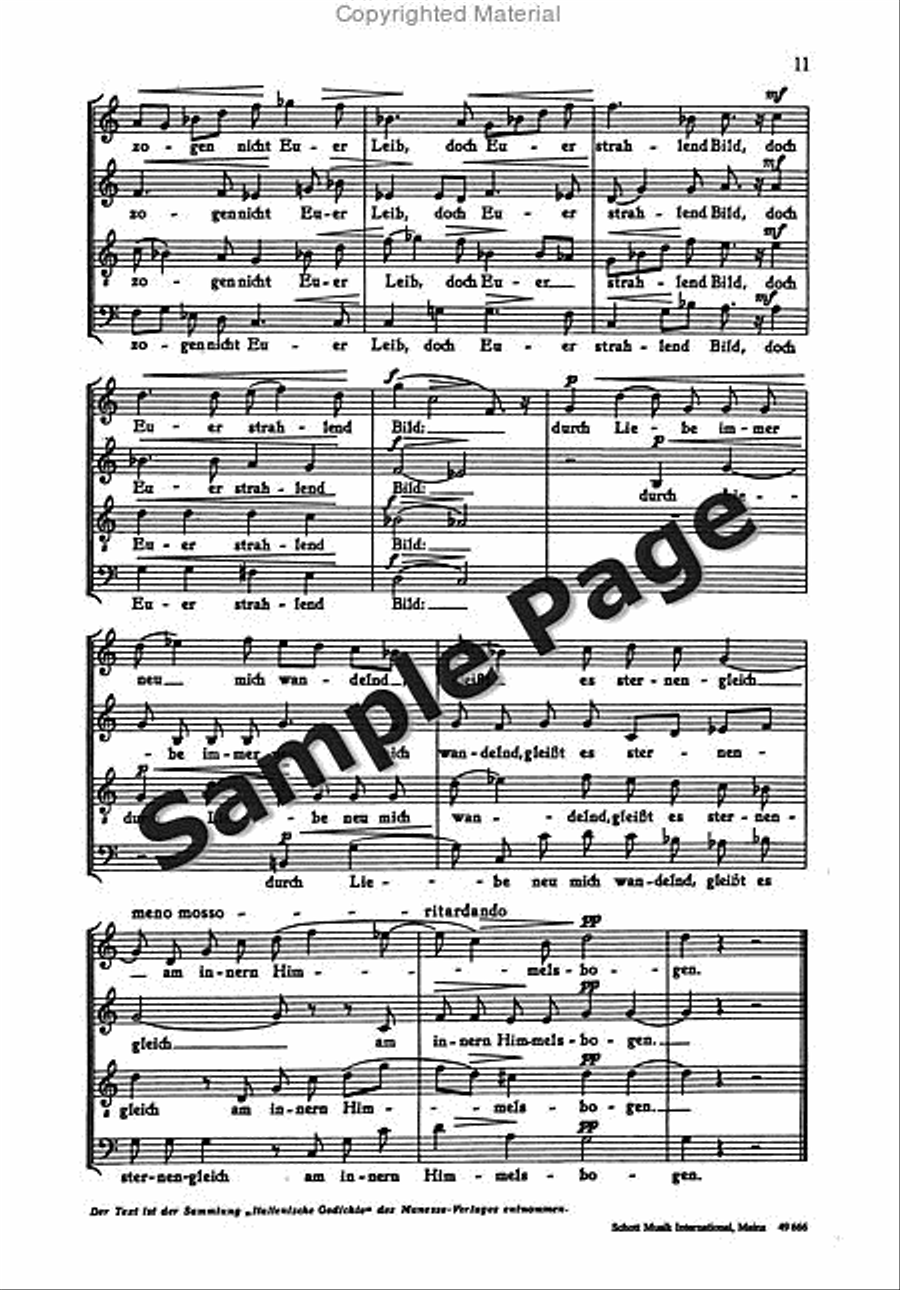 Italienisches Liederbuch 1 Ssatbb 4-Part scores gallery preview page 12