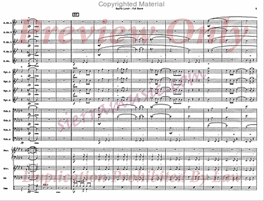 Bach's Lunch Big Band scores gallery preview page 6