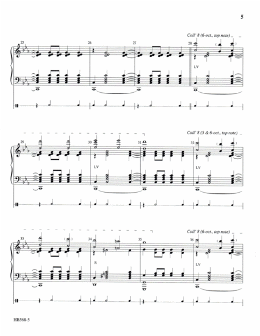 Carol of the Birds - full score - Krug Handbell Choir scores gallery preview page 4