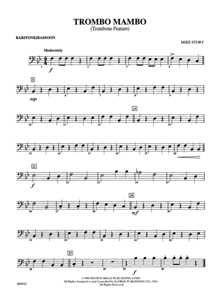 Trombo Mambo (Trombone Feature): Baritone B.C.