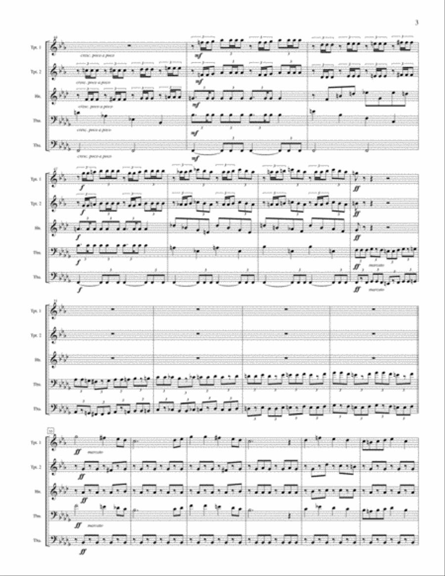 Marche Slave, Op. 31 Brass Ensemble scores gallery preview page 4