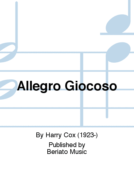 Allegro Giocoso by Harry Cox B-Flat Trumpet - Sheet Music