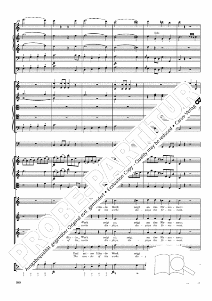 The Creation (Die Schopfung) 4-Part scores gallery preview page 120