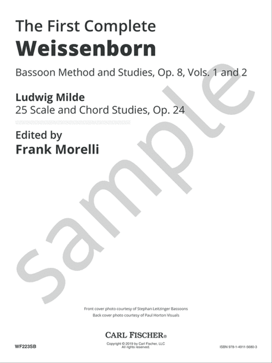 The First Complete Weissenborn Bassoon scores gallery preview page 3