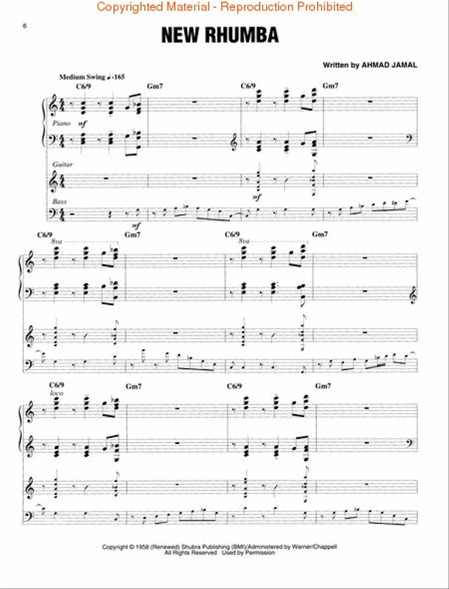 Ahmad Jamal Collection Ahmad Jamal Collection Piano Solo scores gallery preview page 2