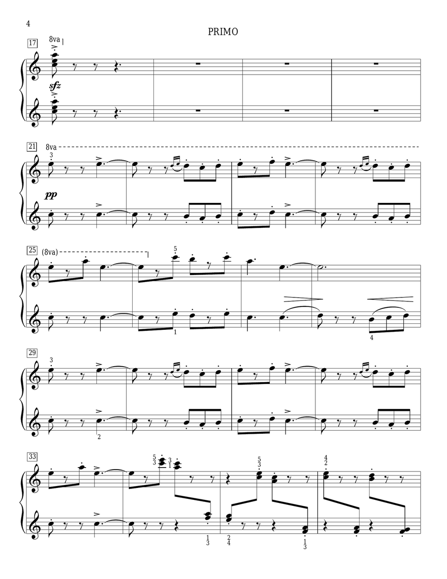 March Of The Toys March Of The Toys Piano Duet scores gallery preview page 4