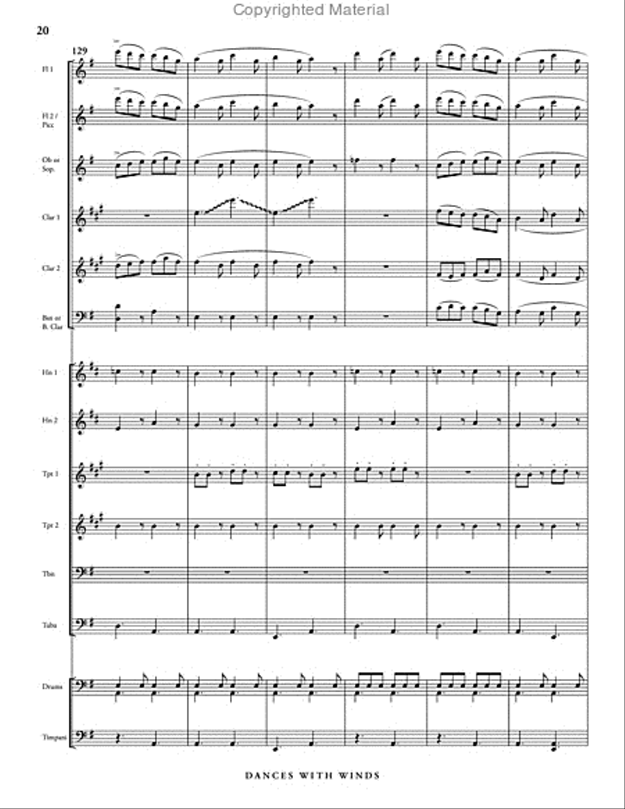 Dances with Winds Dances with Winds Concert Band scores gallery preview page 26