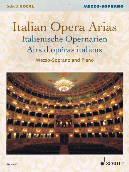 Italian Opera Arias Mezzo Soprano And Piano