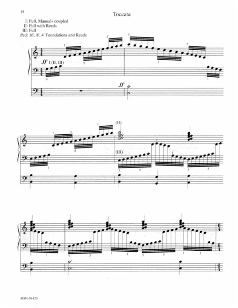 Partita on From Heaven Above to Earth I Come Organ scores gallery preview page 12