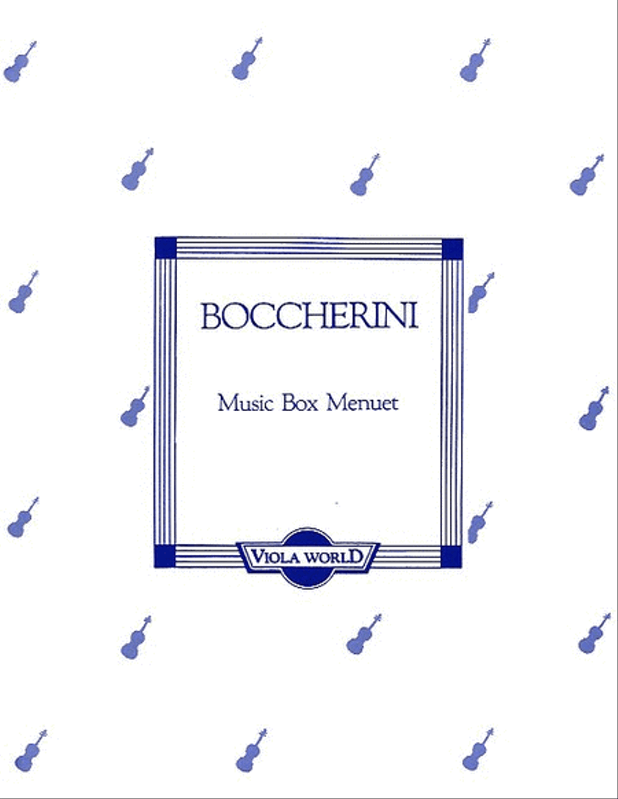Music Box Menuet School and Community scores gallery preview page 1