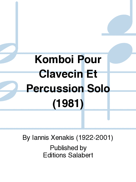 Komboi Pour Clavecin Et Percussion Solo (1981)