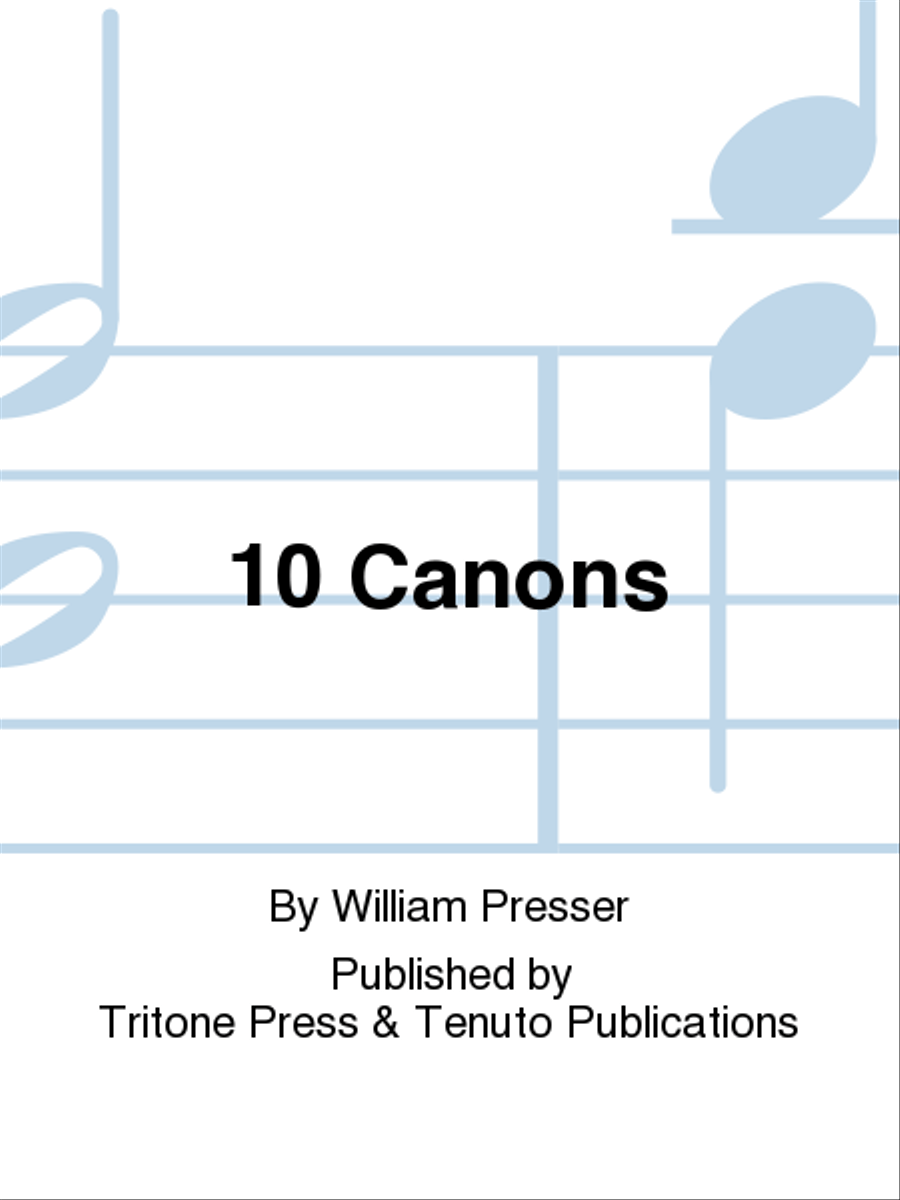 10 Canons 10 Canons Chamber Music scores gallery preview page 1