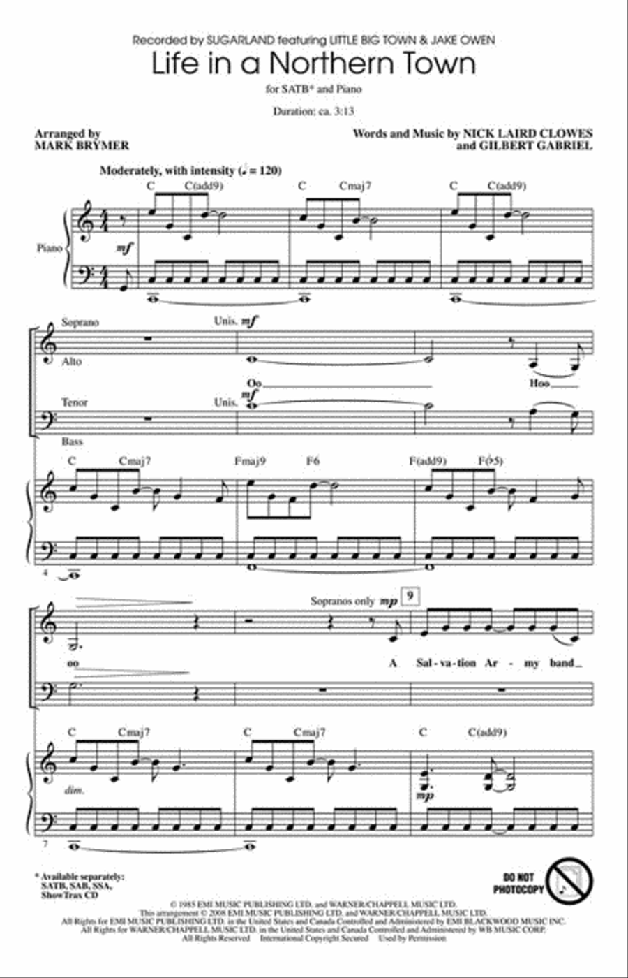Life in a Northern Town 4-Part scores gallery preview page 2