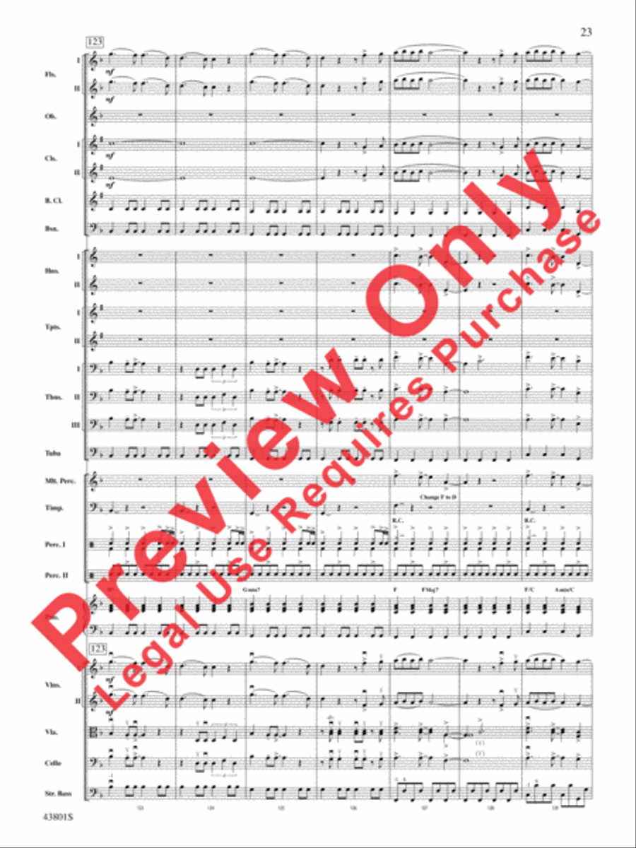Bruno Mars' Greatest Hits Full Orchestra scores gallery preview page 24
