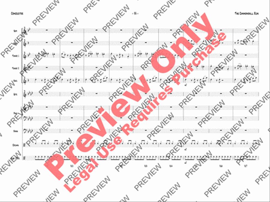 The Cannonball Run The Cannonball Run Jazz Ensemble scores gallery preview page 36