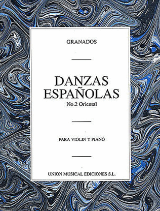 Book cover for Enrique Granados: Danza Espanola No.2 - Oriental (Violin)