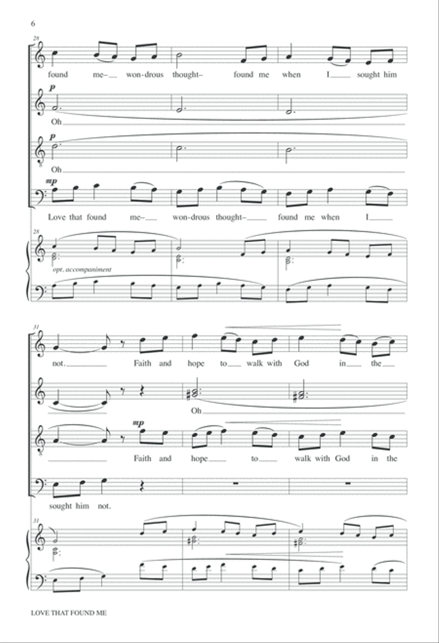Love That Found Me 4-Part scores gallery preview page 7