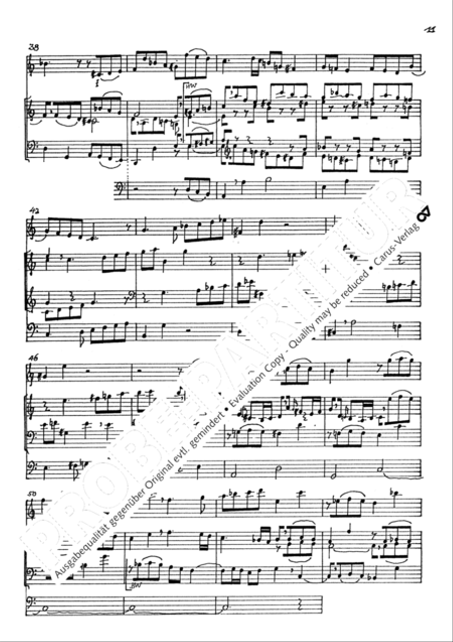Andante und Fuge in A Violin scores gallery preview page 14