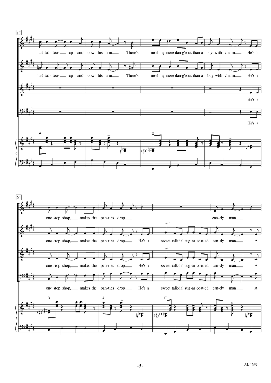 Candyman 3-Part scores gallery preview page 3