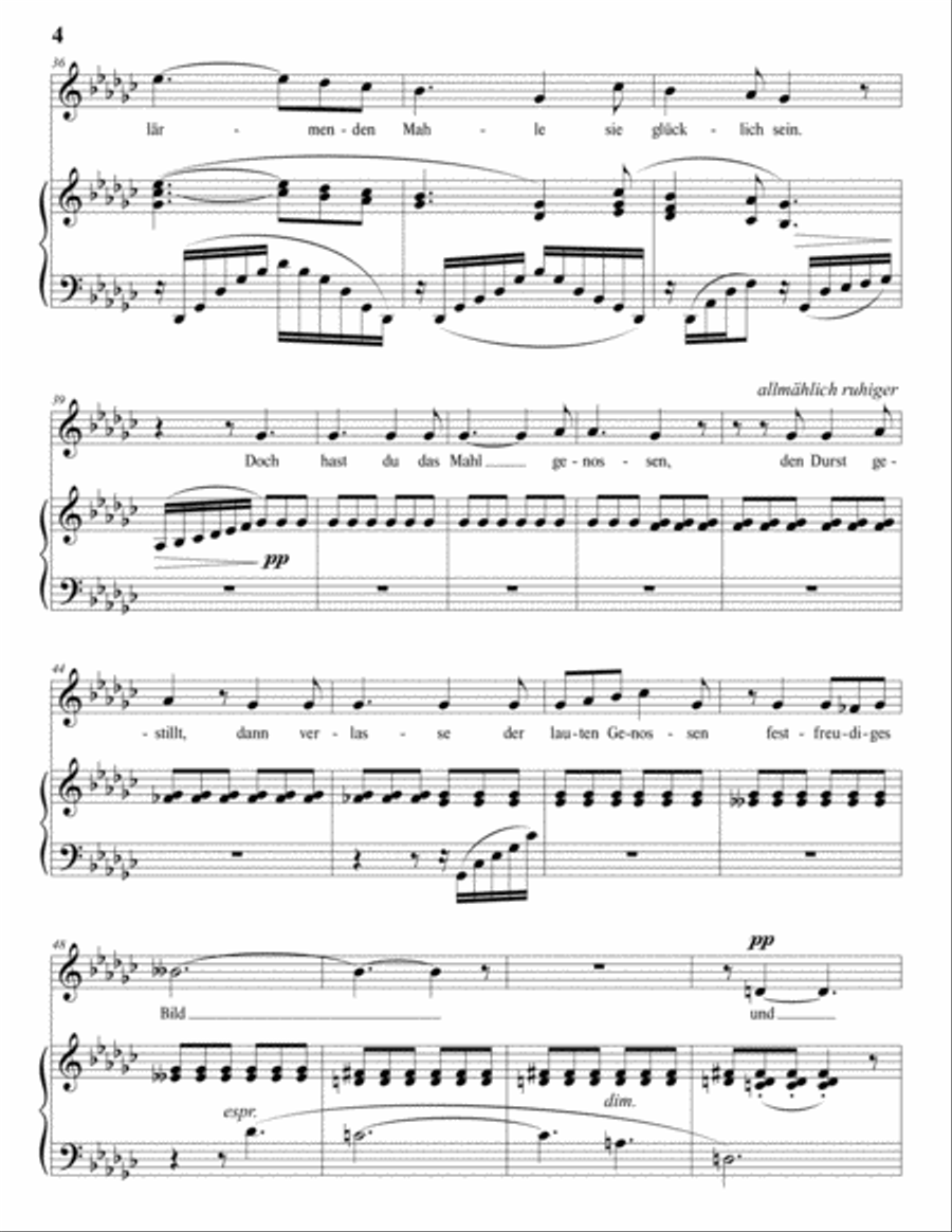 STRAUSS: Heimliche Aufforderung, Op. 27 no. 3 (in 3 low keys: G-flat, F, E major)