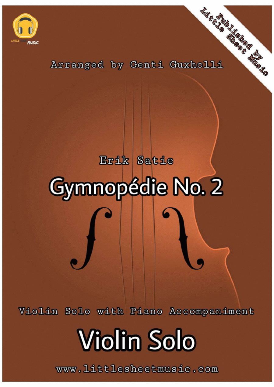 Gymnopédie No. 2 Violin Solo scores gallery preview page 1