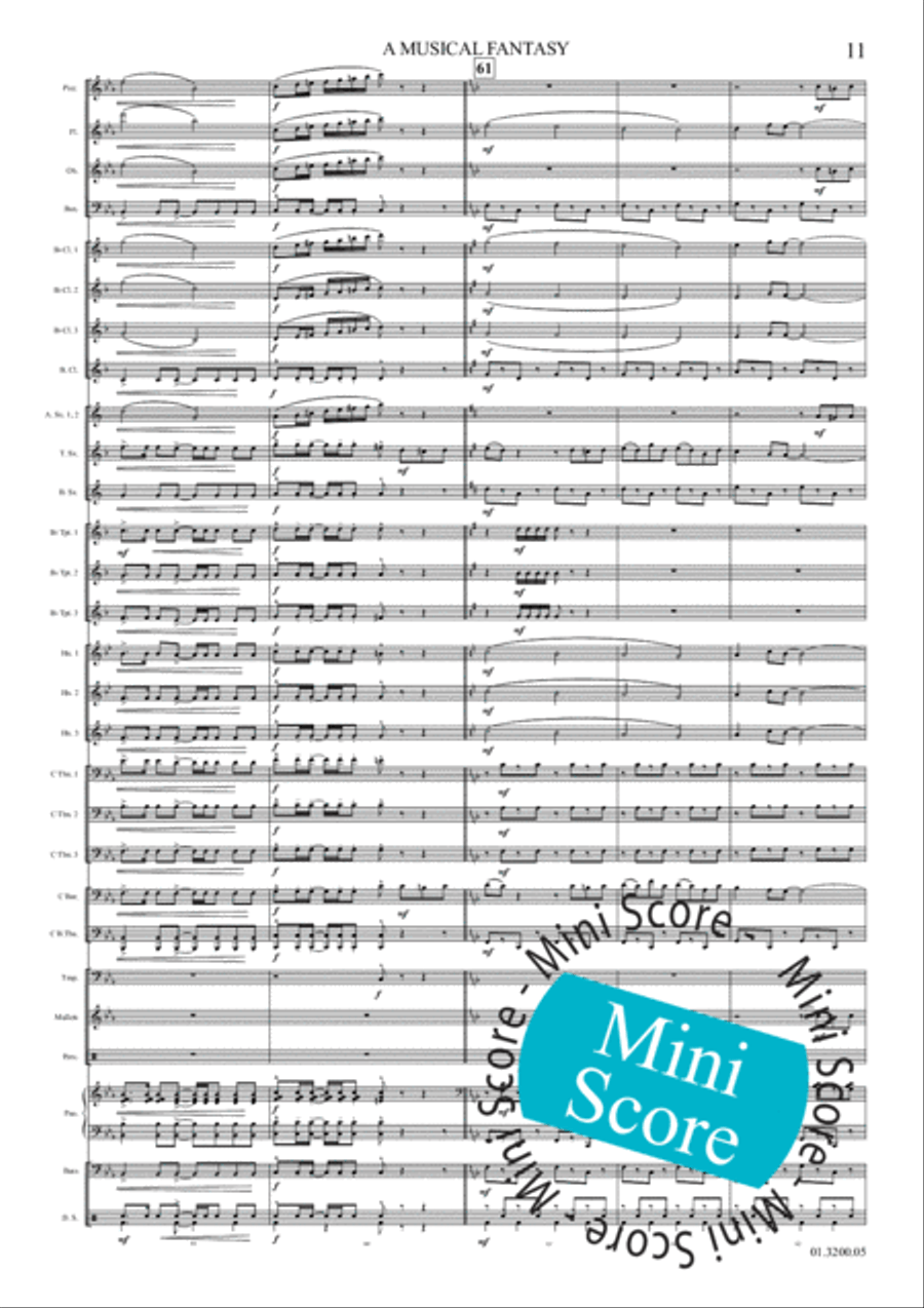 A Musical Fantasy Concert Band scores gallery preview page 17