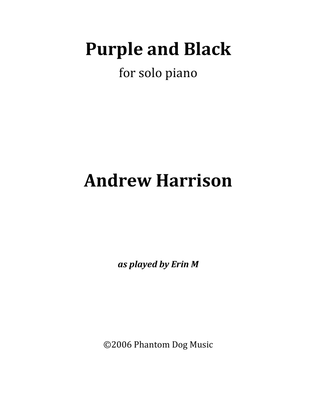 Book cover for Purple and Black