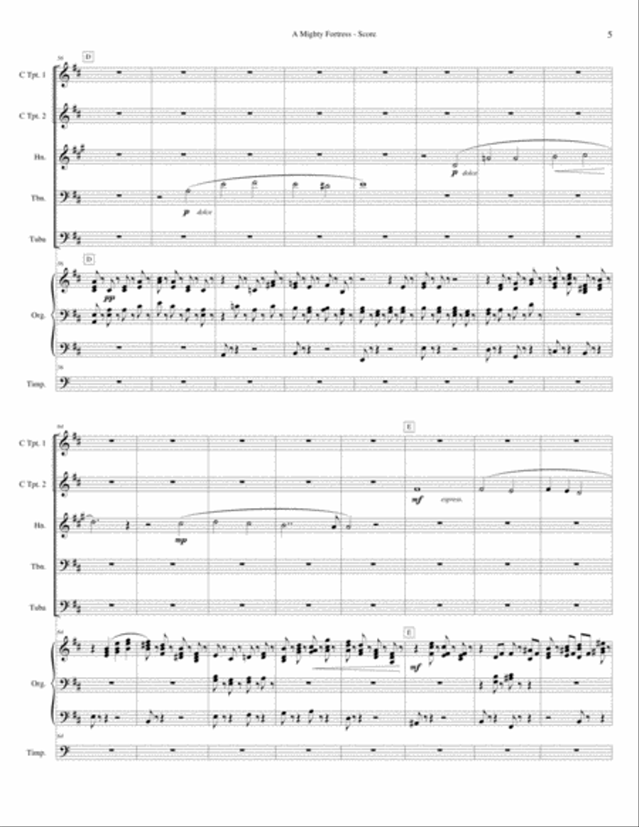 A Mighty Fortress (Adapted from the Finale of Symphony No. 5 