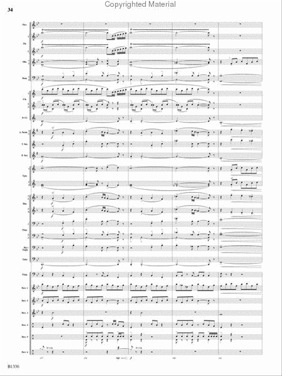 Dreams and Proclamations Concert Band scores gallery preview page 33