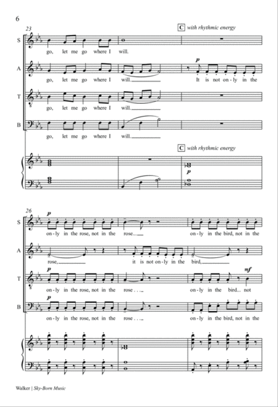 Sky-Born Music 4-Part scores gallery preview page 6