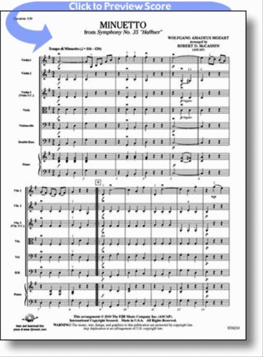 Minuetto from Symphony No. 35 