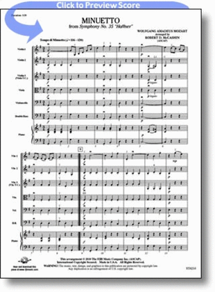Minuetto from Symphony No. 35 "Haffner"