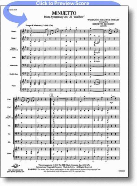 Minuetto from Symphony No. 35 "Haffner" image number null