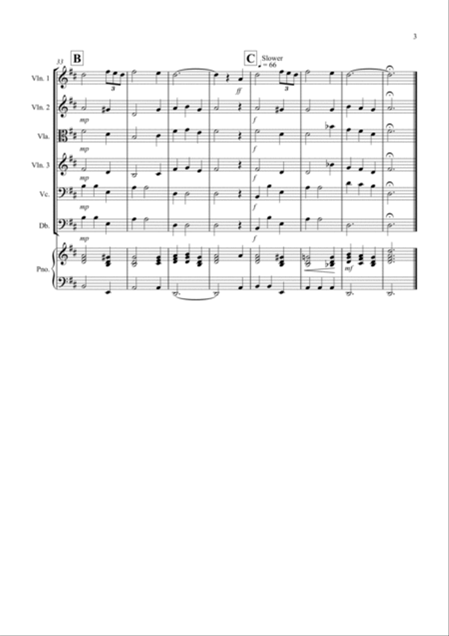 Amazing Grace for String Orchestra String Orchestra scores gallery preview page 3