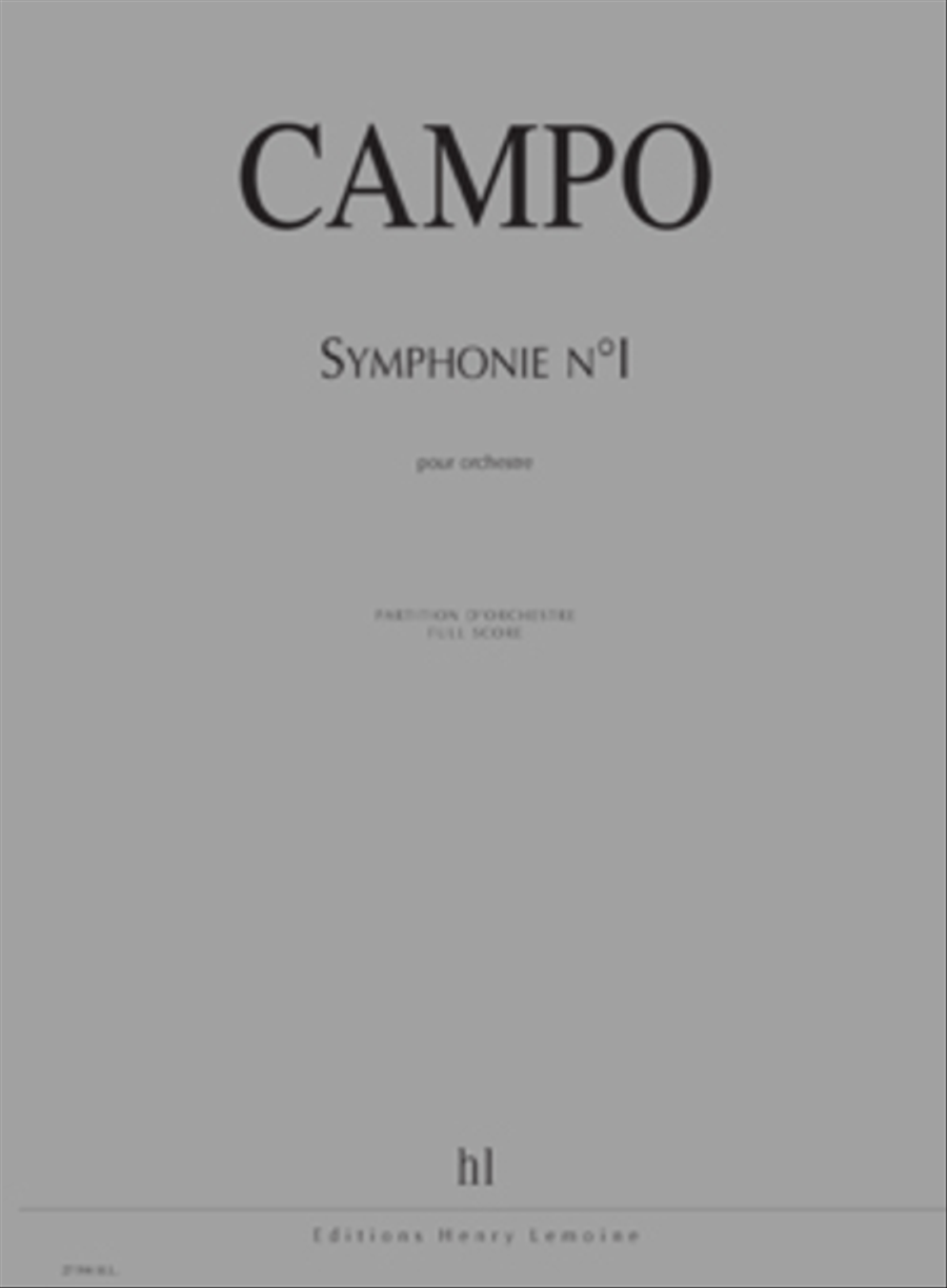 Book cover for Symphonie No. 1