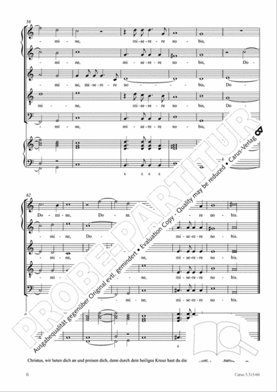 Christe, adoramus te SV 294 SSATB scores gallery preview page 7