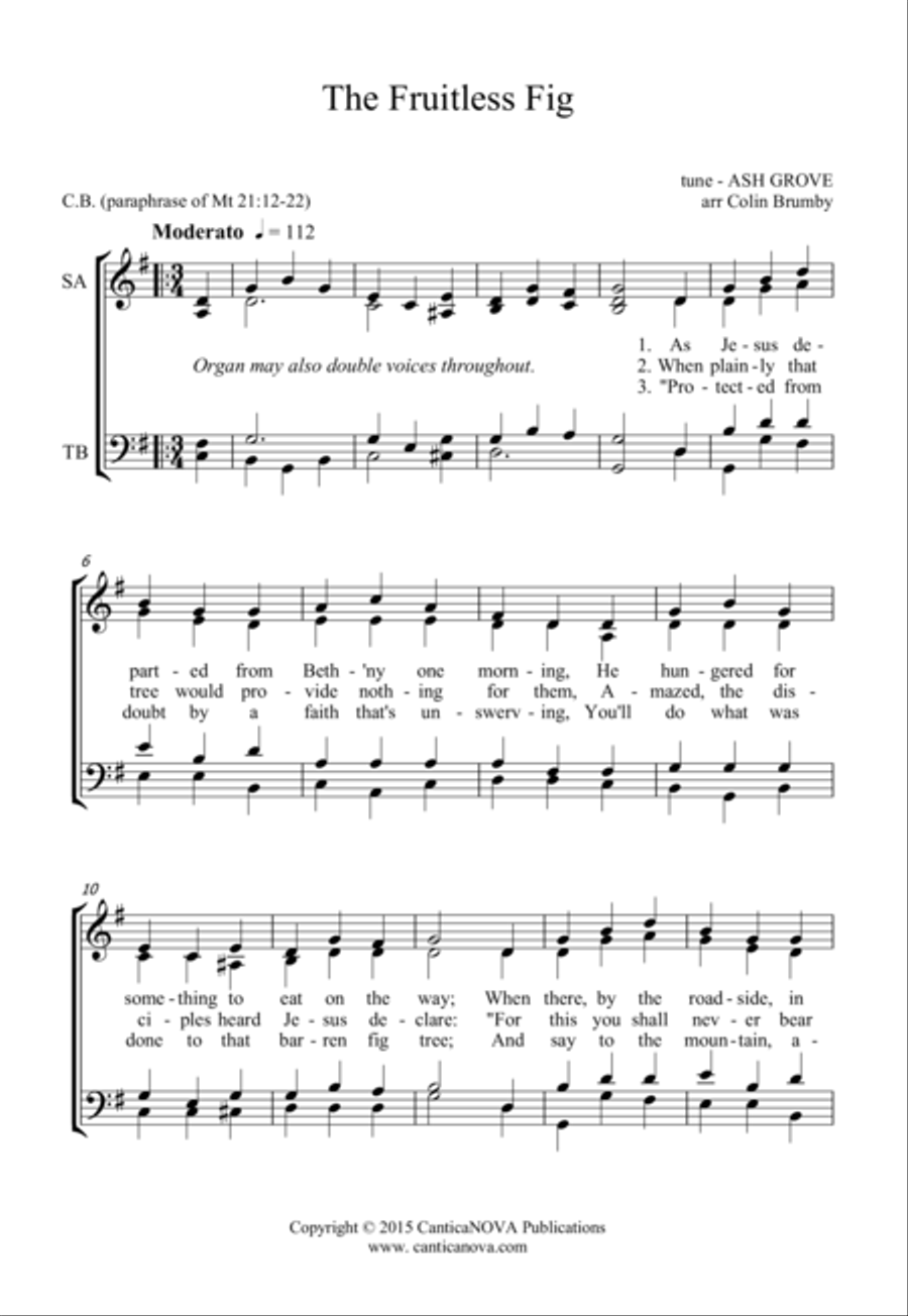 The Fruitless Fig The Fruitless Fig 4-Part scores gallery preview page 2