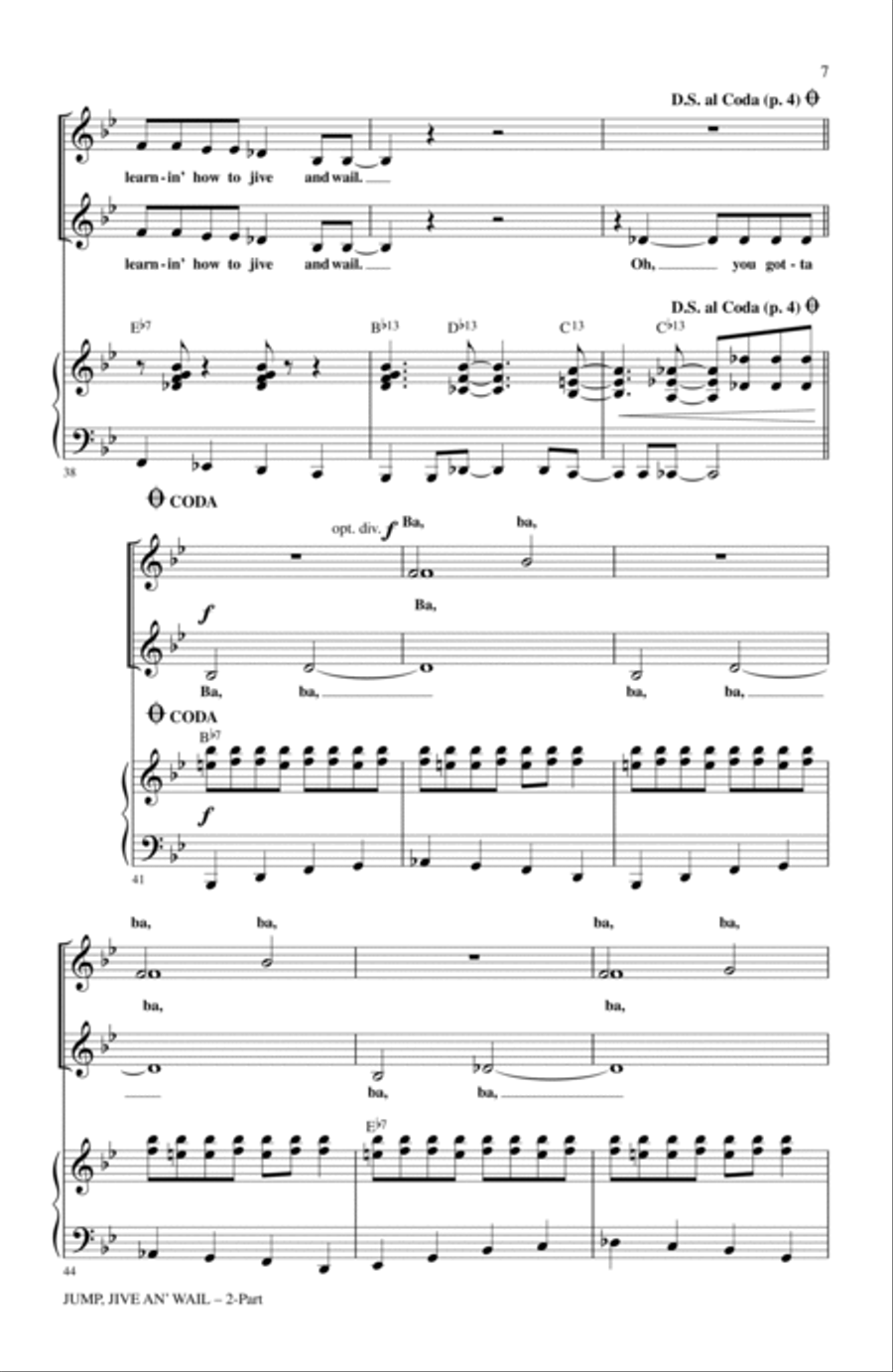 Jump, Jive An' Wail Jump, Jive An' Wail 2-Part scores gallery preview page 5
