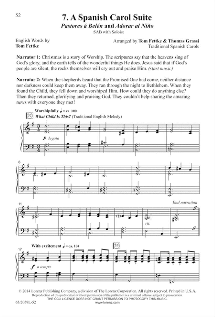 The Christmas Story 3-Part scores gallery preview page 53