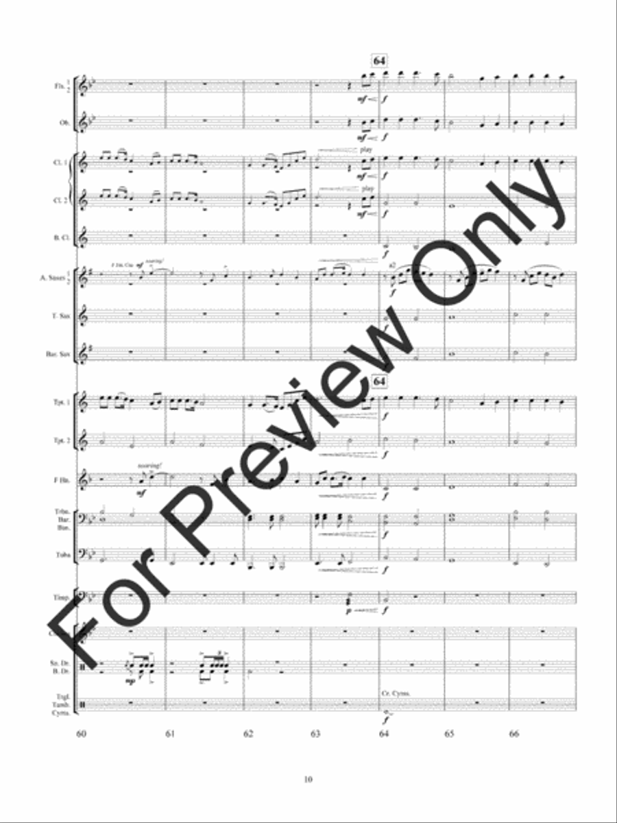 Lincoln At Gettysburg Concert Band scores gallery preview page 13