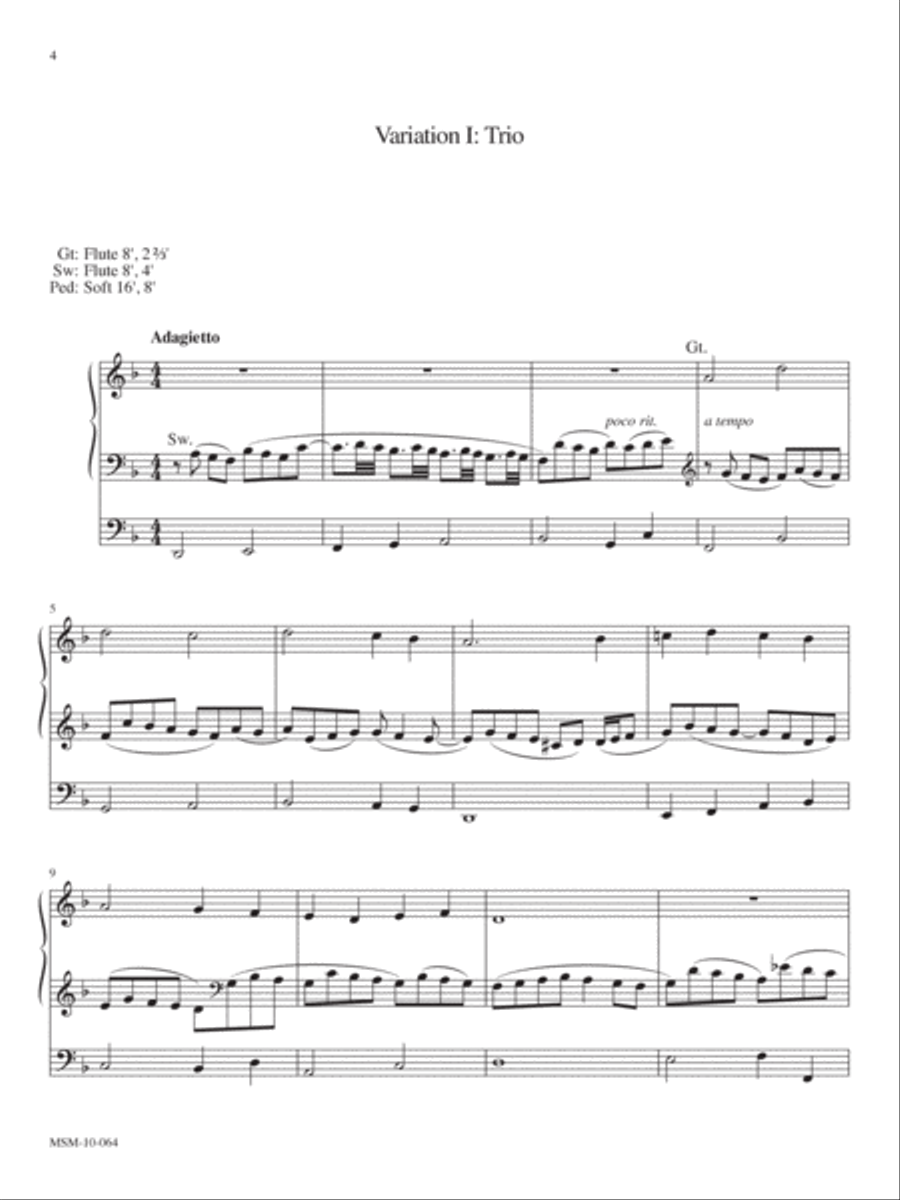 Variations on an English Carol Organ scores gallery preview page 4